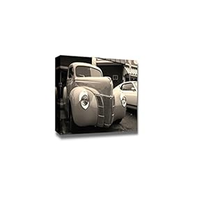Canvas Prints Wall Art - Classic Car Show on Woodward Dream Cruise | Modern Wall Decor/Home Decoration Stretched Gallery Canvas Wrap Giclee Print & Ready to Hang - 12" x 18"