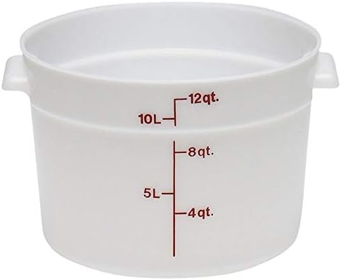 Cambro Rfs12148 White Poly Round 12 Qt Container