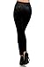 Women's Diamond Velvet Soft Stretch Leggings (S/M, Black)