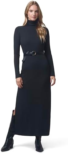 axel rib knit midi dress Varley Axel Rib Knit midi Dress Olive Night XXS at Amazon Women's Clothing store