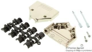 D Sub Backshell, DB, 180°, Plastic Body