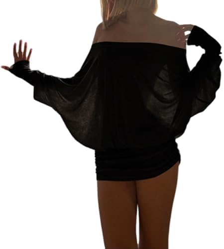 loose fitting dress hanging from shoulders Off-Shoulder Layer Ribbon Back Waist Hang Dress