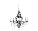 Feiss F1798/6PBR Mademoiselle Crystal Candle Chandelier Lighting, Bronze, 6-Light, 360watts