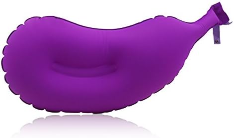 Dorum Inflatable Kid’s Swimming Board Inflatable Travel Pillow for Camping Backpacking and Office(eggplant)