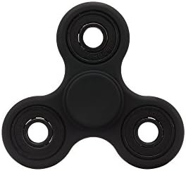 Winqirl Tri-Spinner Fidget Hand Toy, Generation 2 Upgrade ABS material with Imported Ball Bearing,2-4 mins Stable Rotation for EDC,ADD,ADHD,Anxiety,Autism Adult Children, Satin Jet Black, Big Boss