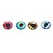 Whitelotous 20Pcs Glass Safety Eyes Craft Dinosaur Eyeballs Gem Decor for Doll Puppet Plush Animal(20mm)