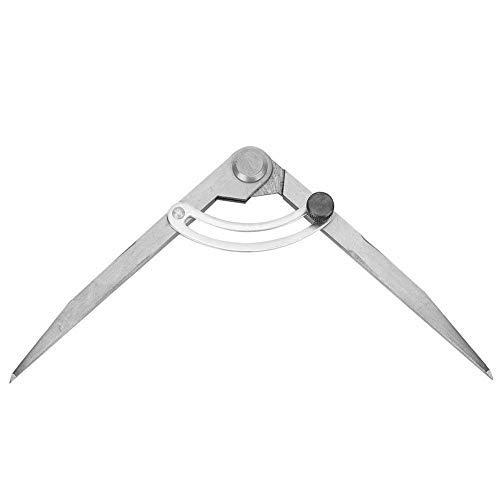 HEEPDD 6.1 Inch Wing Divider, Precision Spring Wing Divider for Leather Craft Adjustable Spacing Edge Creaser with Pencil Holder for DIY Leatherworking Tools