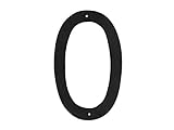 Montague Metal Products Standard Font Individual House Number, 0, 12-Inch