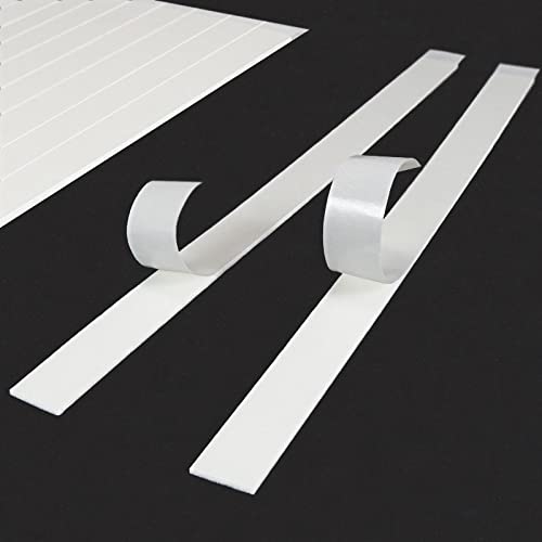 KLEBESHOP24 Double Sided Foam Adhesive Strips | Extra Strong Adhesive | For Mounting Long Objects | Even on Rough Surfaces | 1mm Thick | 9mm x 140mm / Pack of 20