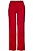 MedPro Women's Contrast Trimmed Solid Medical Scrub Set Mock Wrap Top and Cargo Pants Red & Black M