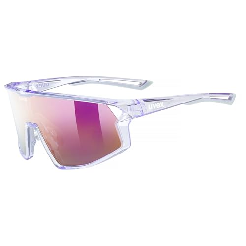Uvex skyryse - Sportbrille für Damen und Herren - starker Schutz vor Sonnenstrahlung - direkte Rahmenbelüftung - transparent purple/lavender mirror - one size