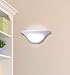 It's Exciting Lighting IEL-4300 Frosted Marble Glass Half Moon Sconce With Frosted Marbleized Glass Shade In Half Moon Shape, Battery Operated With No Electrical Outlet Required