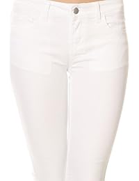 Pantalones vaqueros para dama de cinco bolsillos, elásticos, tallas de 0 a 13