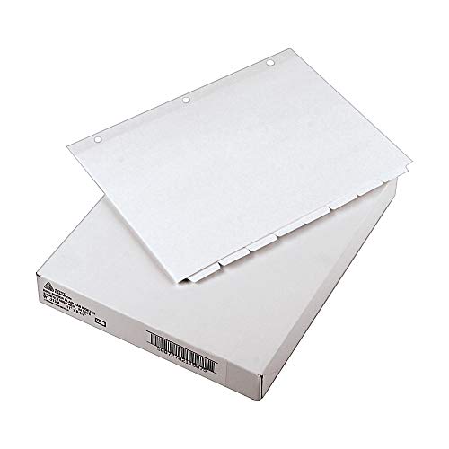 Avery 8-Tab Binder Dividers, Write-On Plain Tabs, 24 Sets (11507), White