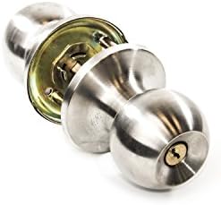 ALEKO SKT607KY Iron Key Entry Door Knob Lock Handle Electroplating Finish
