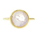 Moonstone 18k Gold Clad Wholesale Gemstone Round Ring