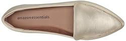 Amazon Essentials Women's Loafer Flat, Gold, 13
