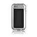 3C-Aone iPhone 5S Case,Gorilla Glass Luxury Aluminum Alloy Protective Metal Extreme Shockproof Military Bumper Heavy Duty Cover Shell Case Skin Protector for Apple iPhone 5/5S (Silver)