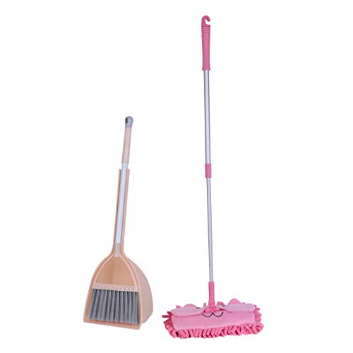 Kid's Housekeeping Cleaning Tools,Kid's Housekeeping Cleaning Tools Set-3pcs, Small Mop Small Broom Small Dustpan
