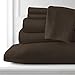 Southshore Fine Living, Inc. 21-Inch Extra Deep Pocket Queen Sheets, 6-Piece, Microfiber Sheet Set Queen Size, Oversized Flat, Deep Pocket Fitted, Brown Pillowcases, Chocolate Brown Sheets
