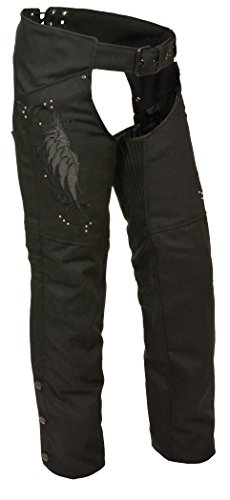Milwaukee Permormance Women's Doublon Chaps with Wings (Black, XX-Small)