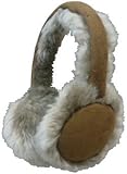 N'Ice Caps Girls/Kids Adjustable Suede Ear Muffs with Mock Mink Fur