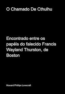 Livro O Chamado De Cthulhu