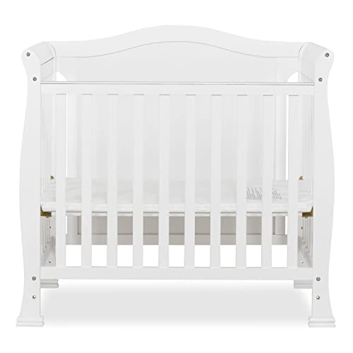 Dream On Me Addison 4In1 Convertible Mini Crib In White, Greenguard
