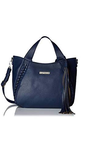 Caprese Womens Polyester Christine Satchel (M, Blue)