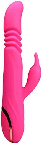 GJM Shop Extensible 5 cm 12-Frequency Vibration 4 Speed Double Vibration Automatic Thrusting Vibrator Automatic Heating Silicone Waterproof Body Massager