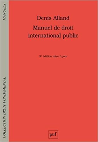 Manuel de droit international public