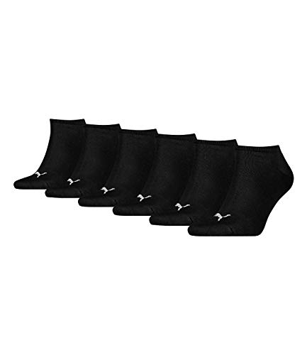 Unisex Sneaker Plain, Calcetines Unisex adulto, Negro, 43-46