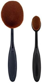 2PCSToothbrush Style Oval Synthetic Powder Foundation Cream Makeup Brush
