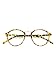 Happy Store CN65 Vintage Inspired Horned Rim Metal Bridge P3 UV400 Clear Lens Glasses,Tortoise