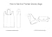Foldable Cotton Grocery Bags, Eco Bags, Reusable Shopping Bags, 100% Biodegradable, Zero Waste Home, All-Natural Canvas Tote Bags, Large 15