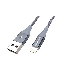 Cable de nailon con trenzado doble de USB A a Lightning de  Basics, 3.4 m (10ft)
