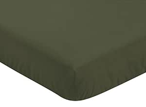dark green crib bedding
