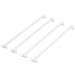 Yellow Mountain Imports American Mahjong (Mah Jong, Mahjongg, Mah-Jongg, Mah Jongg) Tile Pushers, Clear, 18 Inches, Set of 4