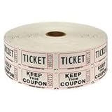 Two (2) Rolls of Two-part White Double Roll Raffle Tickets Totaling 4,000 Tickets