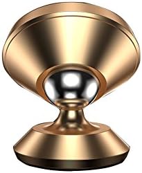 Magnetic Car Phone Mount - 360° Rotate Dashboard Cell Phone Holder for Car - Universal Mobile Phone or Tablet Cradle with Ultra Strong Magnet -Gold