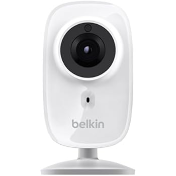 Belkin NetCam HD+ Wi-Fi enabled Camera works with WeMo, includes Night Vision, All Glass Wide Angle Lens, and Infrared Cut-off Filter