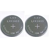 New 2 X Rechargeable LIR2025 LIR 2025 3.6V Button Cell