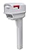 Gibraltar Mailboxes Gentry Large Capacity Double-Walled Plastic White, All-In-One Mailbox & Post Combo Kit, GGC1W0000