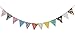 SUNBEAUTY 3m Multicolor Triangle Paper Flags Vintage Bunting Floral Banner Garland for Wedding Festivals Nursery Outdoor Hanging Decoration (Floral Flags)