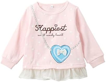 Nissen ニッセン あったか裏起毛 選べる10柄 ガーリー トレーナー 女の子 80 感謝価格 ベビー キッズ ピンク ポシェット 服