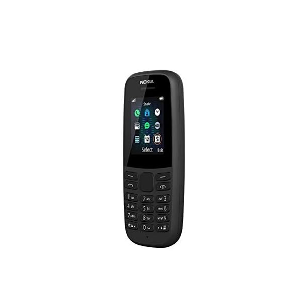 Nokia-105-2019-edition-177-Inch-UK-SIM-Free-Feature-Phone-Single-SIM--Black Nokia 105 (4th Edition) all carriers 1.77 Inch UK SIM Free Feature Phone (Single SIM) – Black