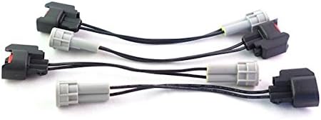 Flow Force Injectors FFCD - Set of 4 USCAR/EV6/EV14 (injector side) to Denso (harness side) Plug and Play Connector