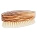 Fendrihan Men's Olivewood Military Hairbrush with EXTRA SOFT Light Bristles - Made in Germany