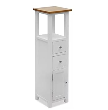Tall Chest Drawers Bathroom Cabinet Solid Oak Large Hall Wood