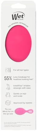 Wet Brush Detangling Hair Brush - Punchy Pink - IntelliFlex Bristles view 12